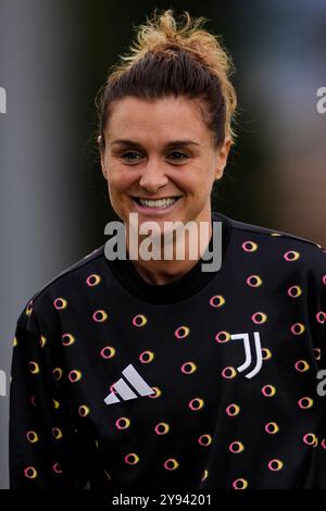 Biella, Italien. Oktober 2024. Juventus Women Cristiana Girelli während des Serie A Frauenfußballspiels zwischen Juventus Women und Fiorentina im Stadion Comunale Vittorio Pozzo La Marmora in Biella, Italien - 30. September 2024. Sport - Fußball (Foto: Fabio Ferrari/LaPresse) Credit: LaPresse/Alamy Live News Stockfoto