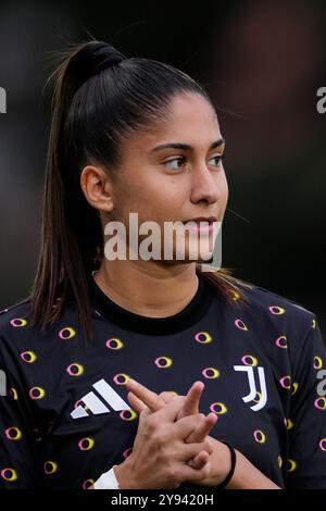 Biella, Italien. Oktober 2024. Juventus Women Chiara Beccari während des Serie A Frauenfußballspiels zwischen Juventus Women und Fiorentina im Stadion Comunale Vittorio Pozzo La Marmora in Biella, Italien - 30. September 2024. Sport - Fußball (Foto: Fabio Ferrari/LaPresse) Credit: LaPresse/Alamy Live News Stockfoto