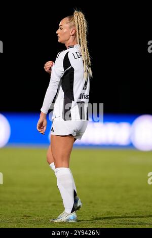 Biella, Italien. Oktober 2024. Juventus Women Alisha Lehmann während des Serie A Frauenfußballspiels zwischen Juventus Women und Fiorentina im Stadion Comunale Vittorio Pozzo La Marmora in Biella, Italien - 30. September 2024. Sport - Fußball (Foto: Fabio Ferrari/LaPresse) Credit: LaPresse/Alamy Live News Stockfoto