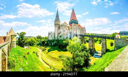 Schloss, Hunedoara, Eisenmarkt, Rumänien, Stockfoto