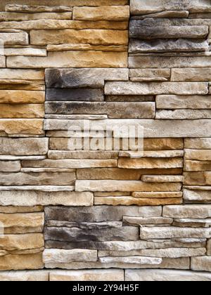 Hintergrund der Steinmauerstruktur. Steinwand Hintergrund für Design und Dekoration. Stockfoto