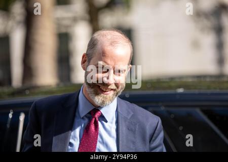 London, Großbritannien. Oktober 2024. Minister und Beamte im Kabinettsbüro 70 Whitehall London für den Nationalen Sicherheitsrat; Jonathan Reynolds, Wirtschaftssekretär, Credit: Ian Davidson/Alamy Live News Stockfoto