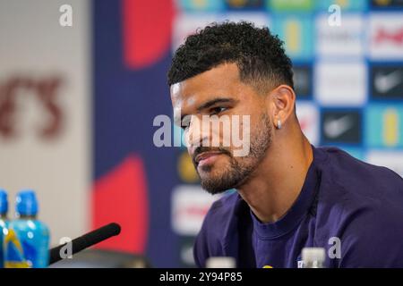 Burton Upon Trent, Großbritannien. Oktober 2024. Dominic Solanke Pressekonferenz vor dem Spiel England gegen Griechenland im St. George's Park, Burton Upon Trent, England, Großbritannien am 8. Oktober 2024 Credit: Every Second Media/Alamy Live News Stockfoto