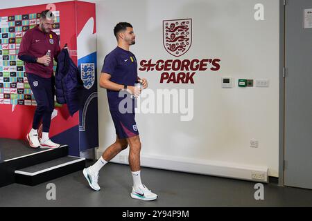 Burton Upon Trent, Großbritannien. Oktober 2024. Dominic Solanke Pressekonferenz vor dem Spiel England gegen Griechenland im St. George's Park, Burton Upon Trent, England, Großbritannien am 8. Oktober 2024 Credit: Every Second Media/Alamy Live News Stockfoto