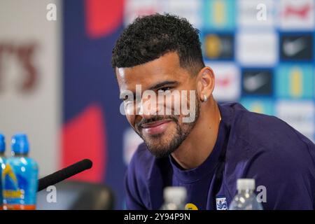 Burton Upon Trent, Großbritannien. Oktober 2024. Dominic Solanke Pressekonferenz vor dem Spiel England gegen Griechenland im St. George's Park, Burton Upon Trent, England, Großbritannien am 8. Oktober 2024 Credit: Every Second Media/Alamy Live News Stockfoto