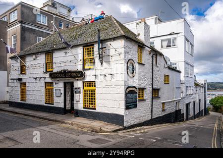 Penzance, Großbritannien, 27.09.2024, The Admiral Benbow, ein Pub-Restaurant im nautischen Stil in Penzance Stockfoto