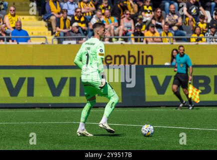 Göteborg, Schweden, 12. Mai 2024: Moment im Spiel zwischen BK Häcken und Kalmar FF. Endergebnis 3-1. Stockfoto