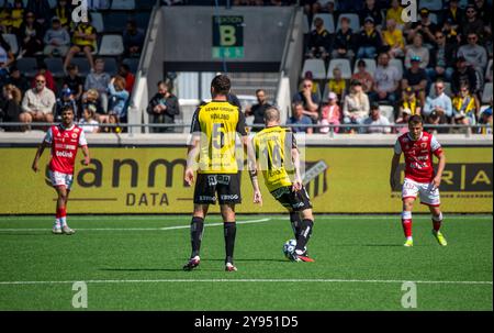 Göteborg, Schweden, 12. Mai 2024: Moment im Spiel zwischen BK Häcken und Kalmar FF. Endergebnis 3-1. Stockfoto