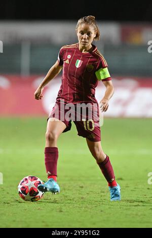 Stadio Tre Fontane, Rom, Italien. Oktober 2024. UEFA Women's Champions League Football, Roma versus Wolfsburg; Manuela Giugliano von AS Roma Credit: Action Plus Sports/Alamy Live News Stockfoto