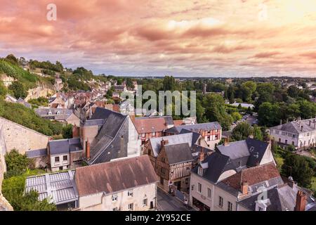 Amboise Dorf im Departement Indre-et-Loire des Loire-Tals in Frankreich. Bekannt für die berühmte Burg Château d'Amboise. Stockfoto