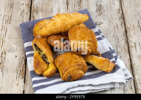 Mini-Gebäck auf einem Tisch Stockfoto