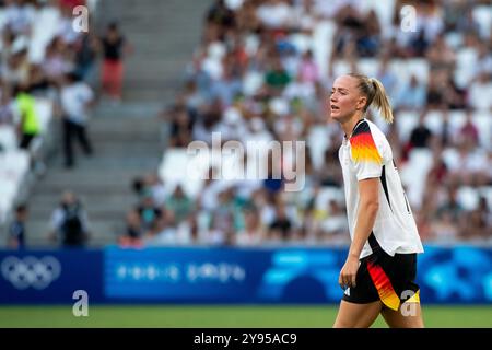 Lea Schueller (Deutschland, #07), FRA, Olympische Spiele Paris 2024, Fussball Frauen, Deutschland (GER) vs Australien (aus), 1. Spieltag, Gruppe B, 25.07.2024 Foto: Eibner-Pressefoto/Michael Memmler Stockfoto