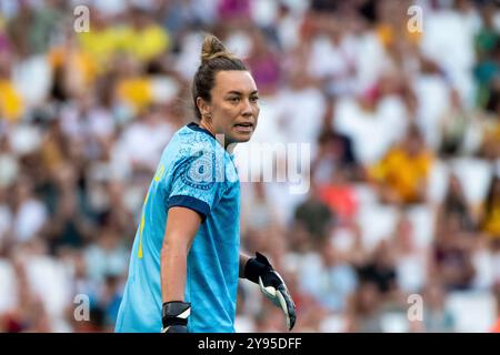 Marseille, Frankreich. Juli 2024. Mackenzie Arnold (Australien, #01), FRA, Olympische Spiele Paris 2024, Fussball Frauen, Deutschland (GER) vs Australien (aus), 1. Spieltag, Gruppe B, 25.07.2024 Foto: Eibner-Pressefoto/Michael Memmler Credit: dpa/Alamy Live News Stockfoto