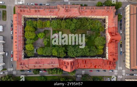 Helsinki City Block von der Luft entfernt Stockfoto