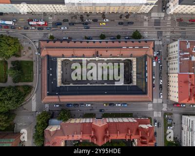 Helsinki City Block von der Luft entfernt Stockfoto