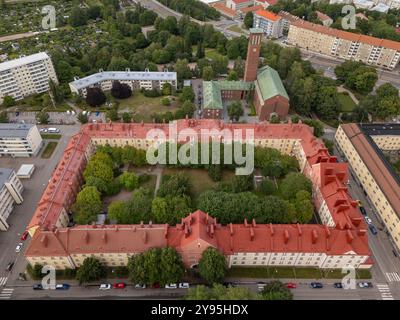 Helsinki City Block von der Luft entfernt Stockfoto