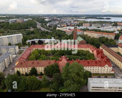 Helsinki City Block von der Luft entfernt Stockfoto