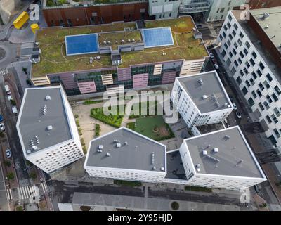 Neue Wohnsiedlungen im Bezirk Kalasatama in Helsinki, Finnland Stockfoto