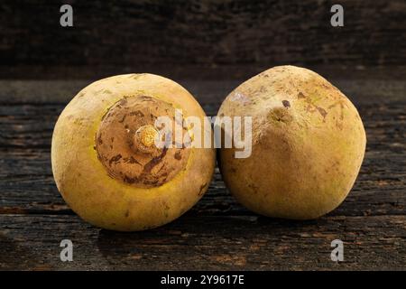 Südamerikanische Sapote tropische Frucht - Quararibea Cordata. Stockfoto