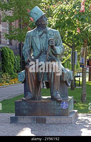 Statue von Hans Christian Anderson, Kopenhagen Stockfoto