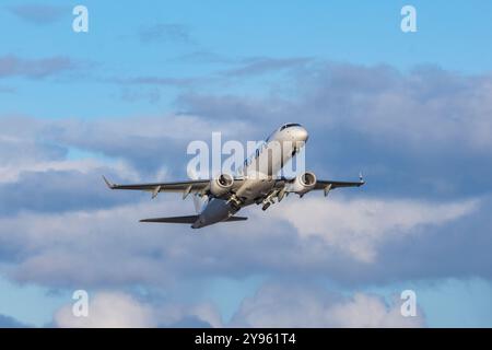 Suomeksi ||| auf Englisch Stockfoto