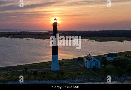 Landschaft auf der Halbinsel Sõrve auf der Insel Saaremaa in Estland Stockfoto