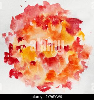 Hintergrund für Aquarellmalerei. Aquarelltextur, Mischung aus warmen, angenehmen Farben Stockfoto