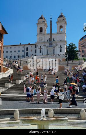 Spanische Treppe, Piazza di Spagna , Rom , Latium, Italien Stockfoto