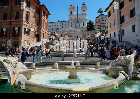 Spanische Treppe, Piazza di Spagna , Rom , Latium, Italien Stockfoto