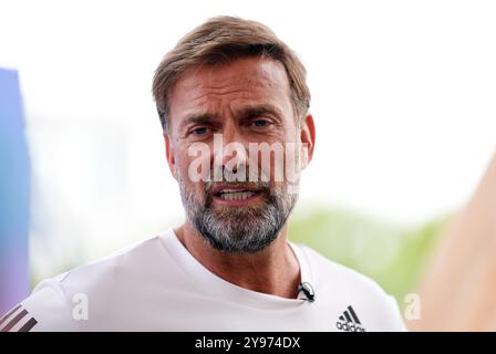 Aktenfoto vom 08/24 von Jurgen Klopp. Jurgen Klopp, ehemaliger Liverpool-Manager, wurde zum weltweiten Fußballchef von Red Bull ernannt. Ausgabedatum: Mittwoch, 9. Oktober 2024. Stockfoto