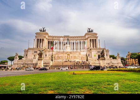 Das Vittoriano-Denkmal oder Altare della Patria (Vaterlandsaltar) - Rom Italien Stockfoto