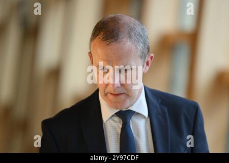 Edinburgh Schottland, Vereinigtes Königreich 08. Oktober 2024. Michael Matheson MSP im schottischen Parlament. Credit sst/alamy Live News Stockfoto