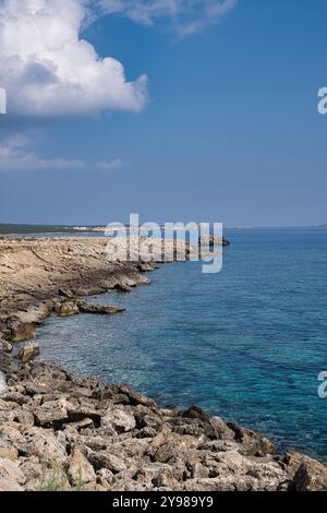Blick auf die Spitze der Karpas-Halbinsel in Nordzypern Stockfoto