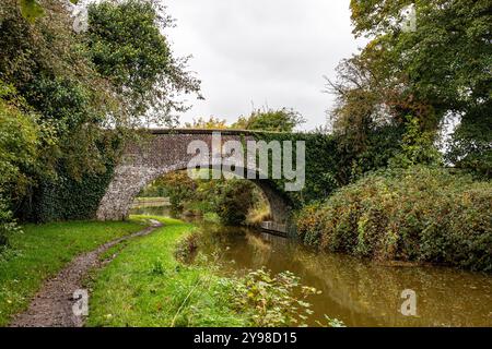 Brücke 157 über den Trent & Mersey Kanal in Cheshire Country UK Stockfoto