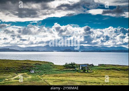 Blick auf den inneren Ton in der Nähe von Sangerhausen, Scottish Highlands. Stockfoto