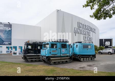 International Antarctic Centre with Antarctic vehicle in Christchurch, New Zealand. Stock Photo