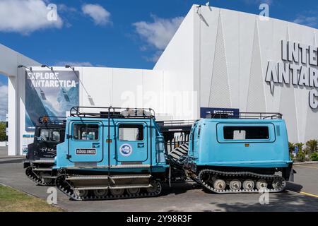 International Antarctic Centre with Antarctic vehicle in Christchurch, New Zealand. Stock Photo