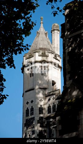 Tower, die Priorienkirche St. Bartholomew the Great, Smithfield, City of London, England, Großbritannien Stockfoto