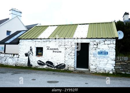 Das Mussel House Restaurant in Kilmakilloge, Lauragh, County Kerry. Irland - John Gollop Stockfoto