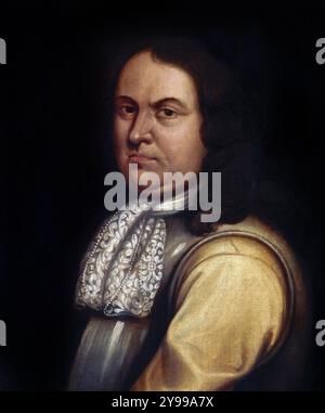 Robert Blake. Porträt des englischen Admiral, General at Sea Robert Blake (1598–1657), anonym, Öl auf Leinwand, 17. Jahrhundert Stockfoto