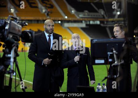 Matt Murray und Ian Holloway arbeiten für Sky Sports bei der Sky Bet Championship - Wolverhampton Wanderers / Nottingham Forest 12/12/2015 Stockfoto