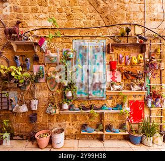 Handwerkskunst in der Altstadt von Akko, Israel, Nahost Stockfoto