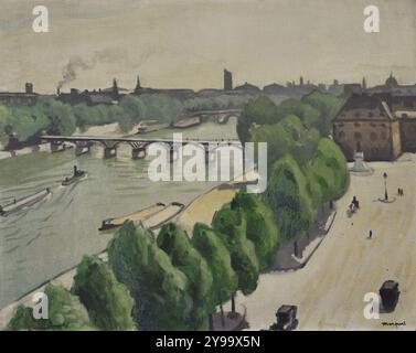 Albert Marquet (Pierre-Albert Marquet) (1875-1947). Die seine in Paris, 1920-1926. Öl auf Leinwand. Moderne Kunstgalerie. Mailand. Italien. Autor: Albert Marquet (1875-1947). Französischer Maler. Stockfoto