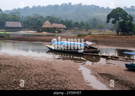 Trockene Laguna de Los Milagros in Tingo Maria, Huánuco, Peru, peruanischer Amazonas. Stockfoto