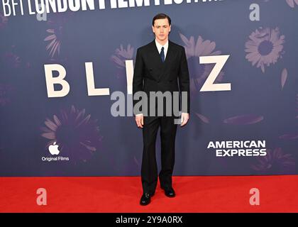 LONDON, GROSSBRITANNIEN. Oktober 2024. Harris Dickinson nimmt an der „Blitz“-Weltpremiere Teil – Opening Night Gala – 68. BFI London Film Festival in London, Großbritannien. (Foto von 李世惠/siehe Li/Picture Capital) Credit: Siehe Li/Picture Capital/Alamy Live News Stockfoto