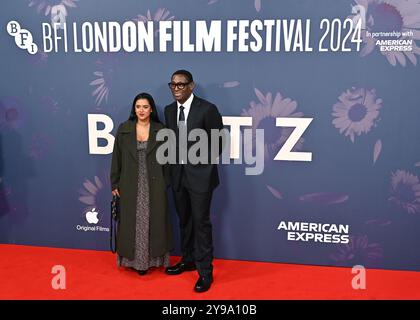 LONDON, GROSSBRITANNIEN. Oktober 2024. Sabina Emrit Harper, David Harewood nimmt an der „Blitz“-Weltpremiere Teil – Opening Night Gala – 68. BFI London Film Festival in London, Großbritannien. (Foto von 李世惠/siehe Li/Picture Capital) Credit: Siehe Li/Picture Capital/Alamy Live News Stockfoto