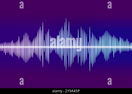Konzeptionelles Bild von Schallwellen, Akustik und Schallschwingungen, Oszillationen im Raum, Auditorik, Konzept Hörtest, Meditation und Klang Stockfoto