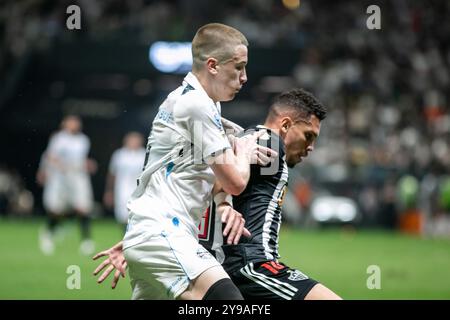 Belo Horizonte, Brasilien. Oktober 2024. MG - BELO HORIZONTE - 10/09/2024 - BRASILIANER A 2024, ATLETICO-MG x GREMIO - Atletico-MG Spieler während des Spiels gegen Gremio im Arena MRV Stadion für die brasilianische A 2024 Meisterschaft. Foto: Fernando Moreno/AGIF Credit: AGIF/Alamy Live News Stockfoto