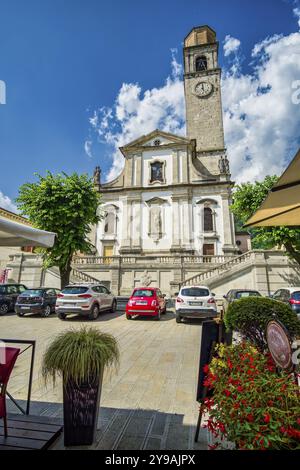 Pfarrkirche in Cison di Valmarino, Treviso, Italien, Europa Stockfoto