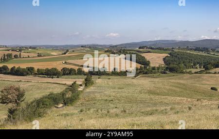 Wunderschöne toskanische Landschaft Atmosphäre. Italia Stockfoto